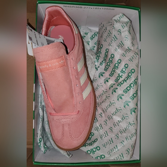 Adidas Handball Spezial Sporty & Rich Pink Womens 7 Mens 6 - Picture 3 of 10